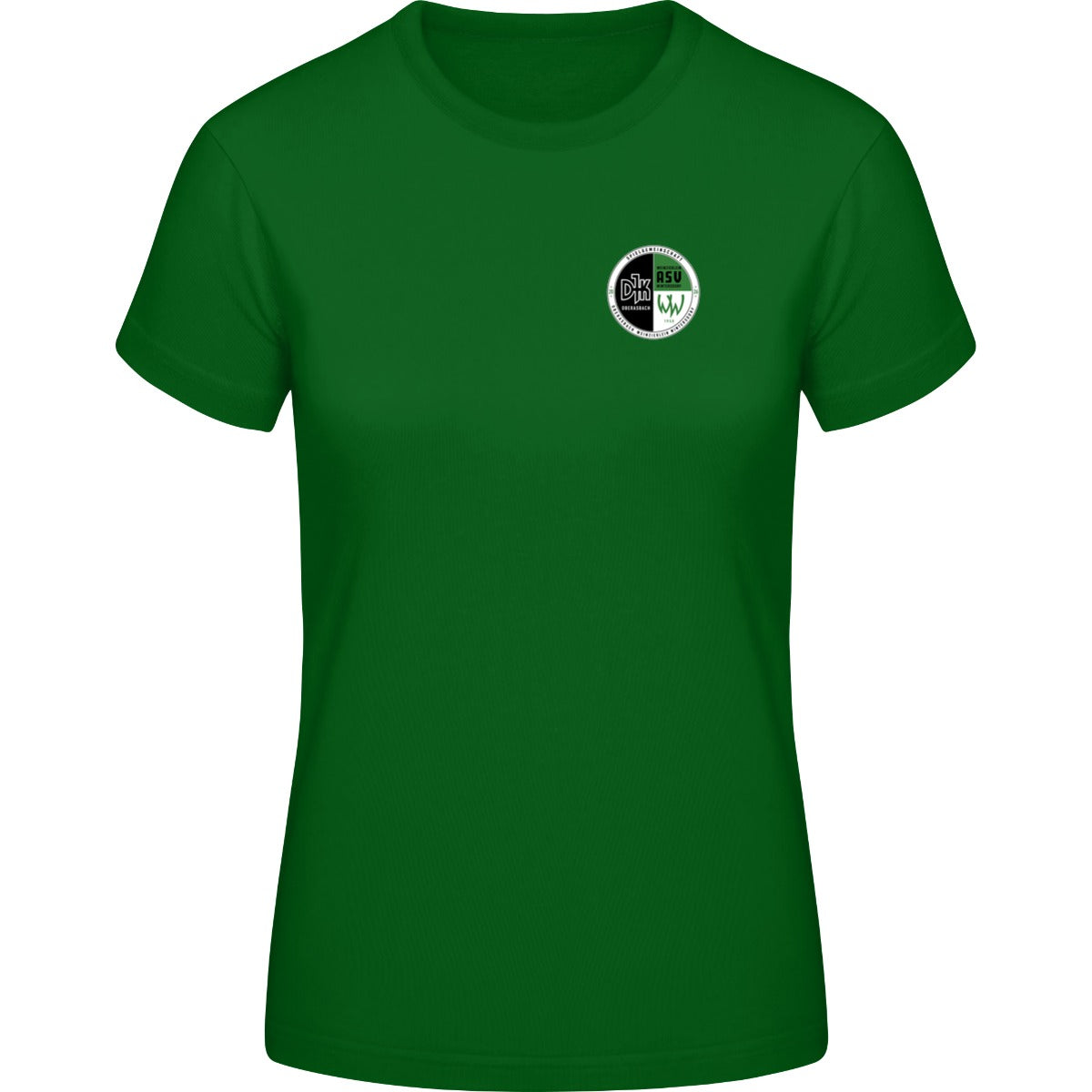 Generic Damen T-Shirt DS001W – Vereinslogo herzseitig Dunkelgrün Vorderseite