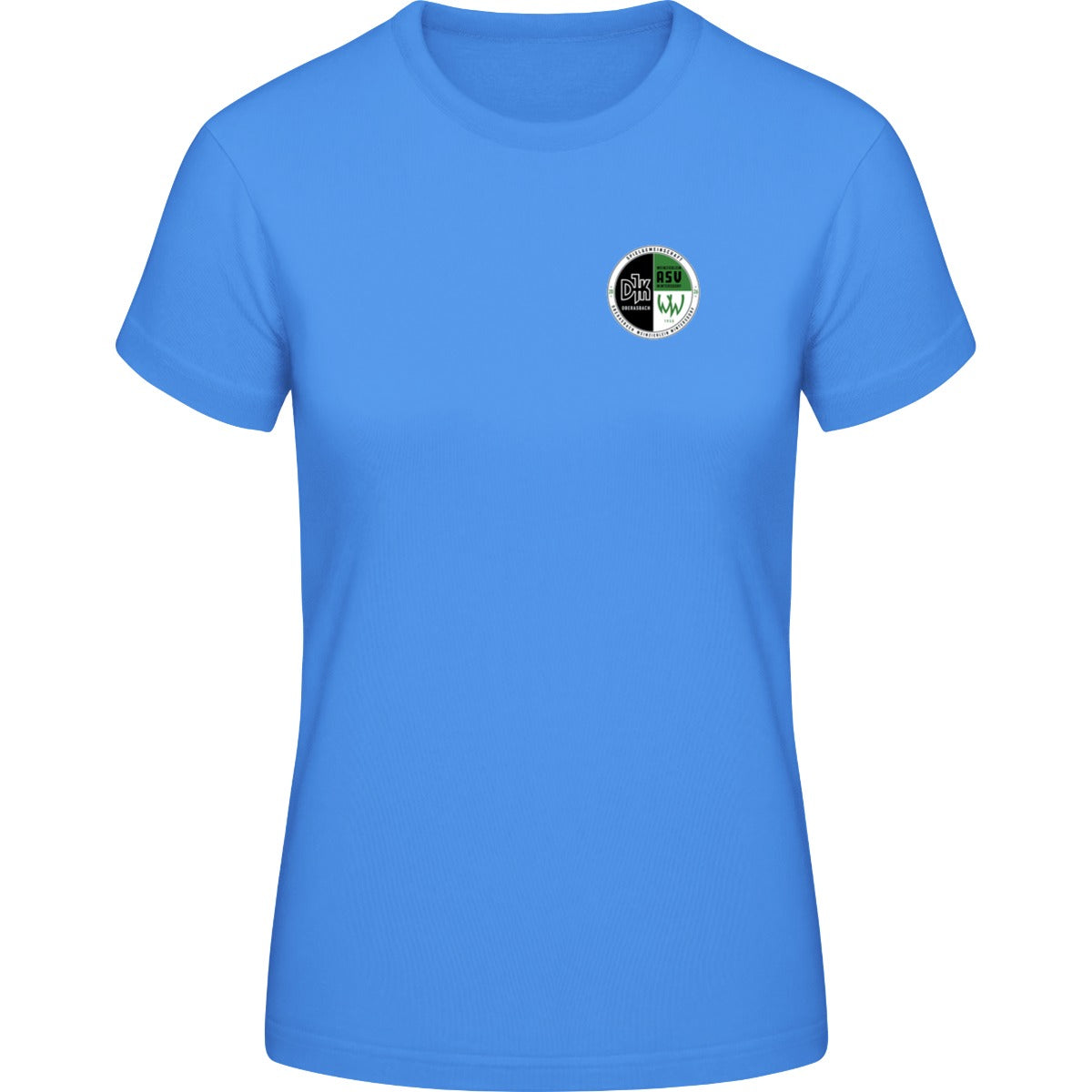 Generic Damen T-Shirt DS001W – Vereinslogo herzseitig Hellblau Vorderseite