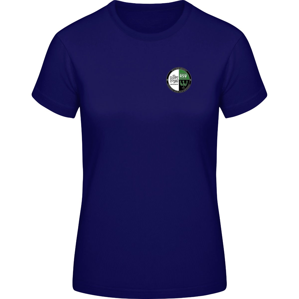 Generic Damen T-Shirt DS001W – Vereinslogo herzseitig Navy Vorderseite