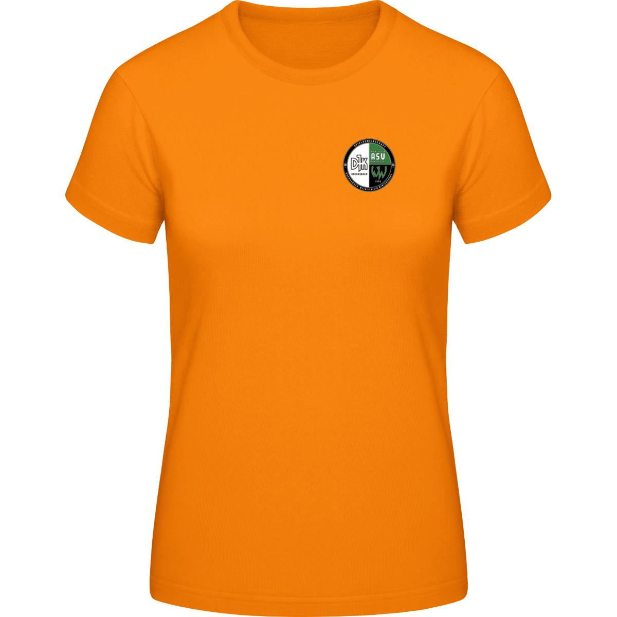 Generic Damen T-Shirt DS001W – Vereinslogo herzseitig Orange Vorderseite