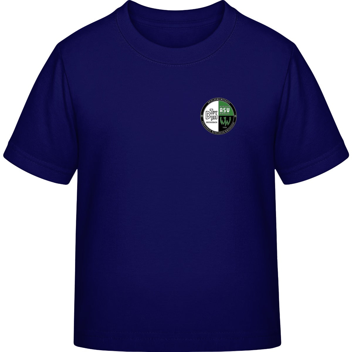 Generic Kinder T-Shirt DS001K – Vereinslogo herzseitig Navy Vorderseite