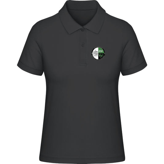 Damen Poloshirt Stella Elliser STPW333 – Vereinslogo herzseitig Black Vorderseite