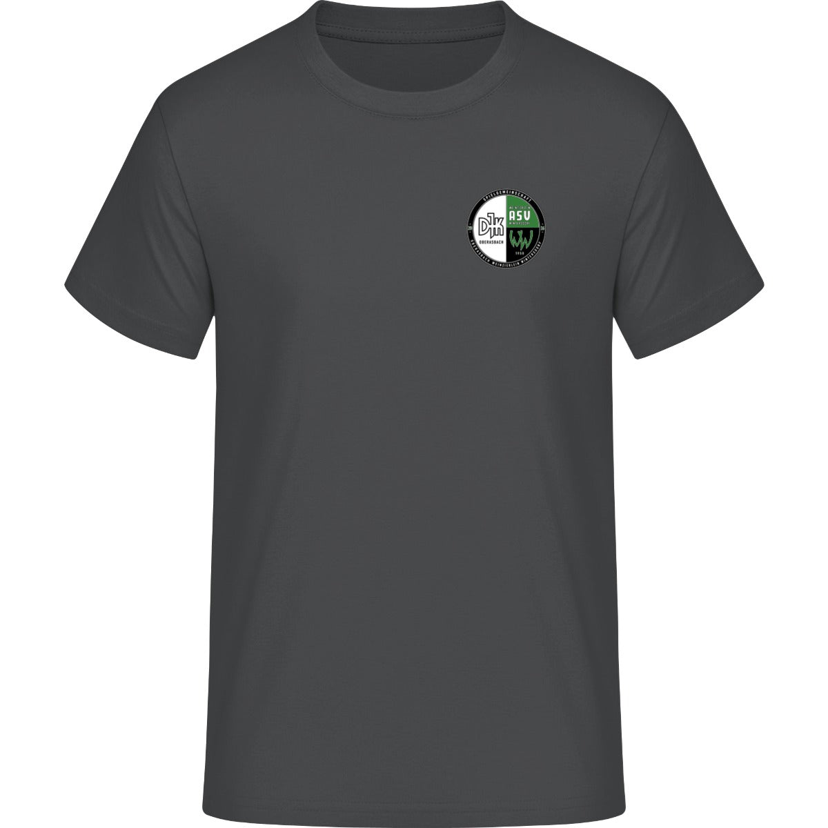 Iconic Unisex T-Shirt Creator 2.0 STTU169 – Vereinslogo herzseitig Anthracite Vorderseite