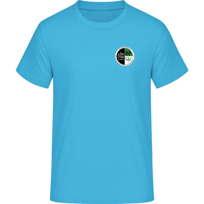 Iconic Unisex T-Shirt Creator 2.0 STTU169 – Vereinslogo herzseitig Aqua Blue Vorderseite