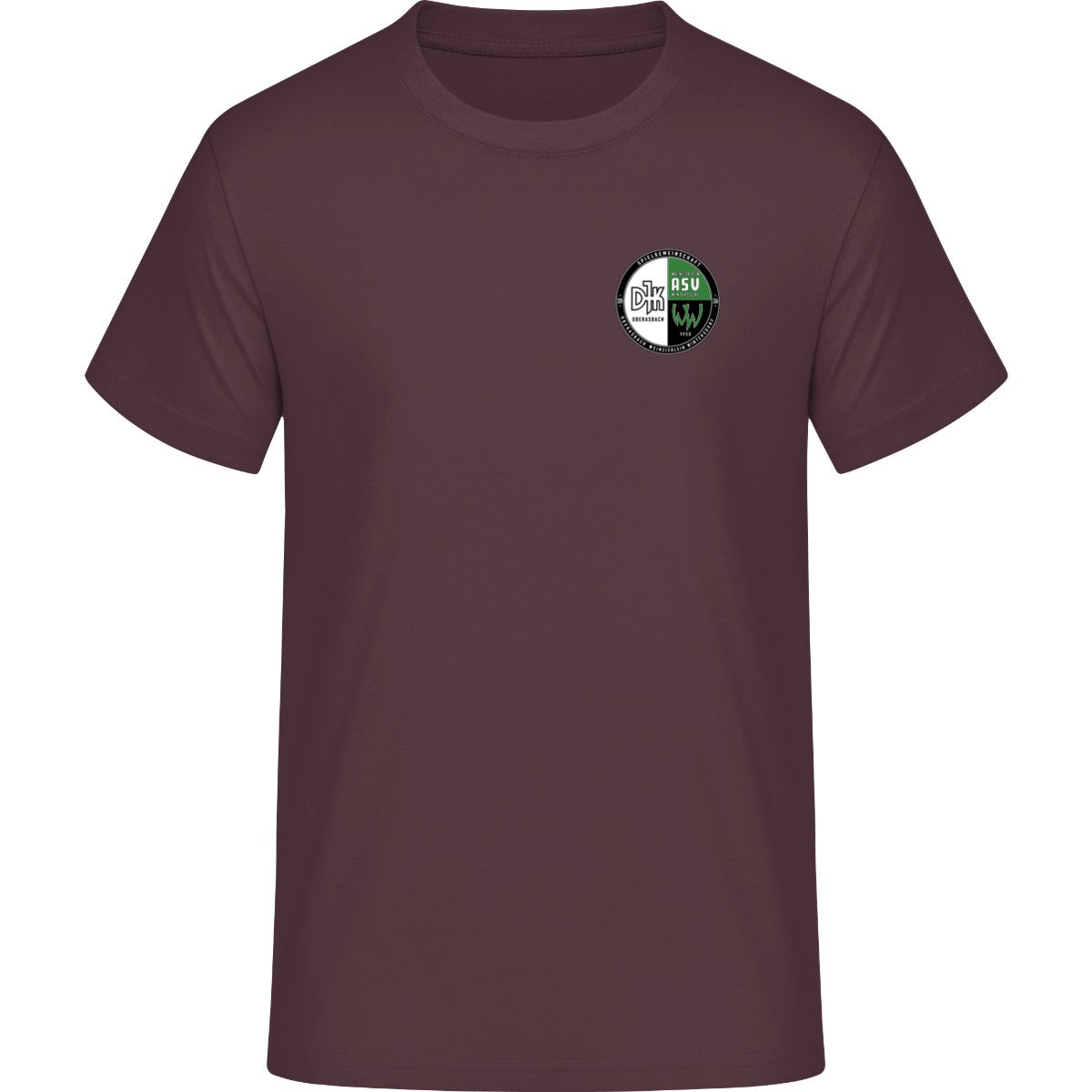 Iconic Unisex T-Shirt Creator 2.0 STTU169 – Vereinslogo herzseitig Red Brown Vorderseite