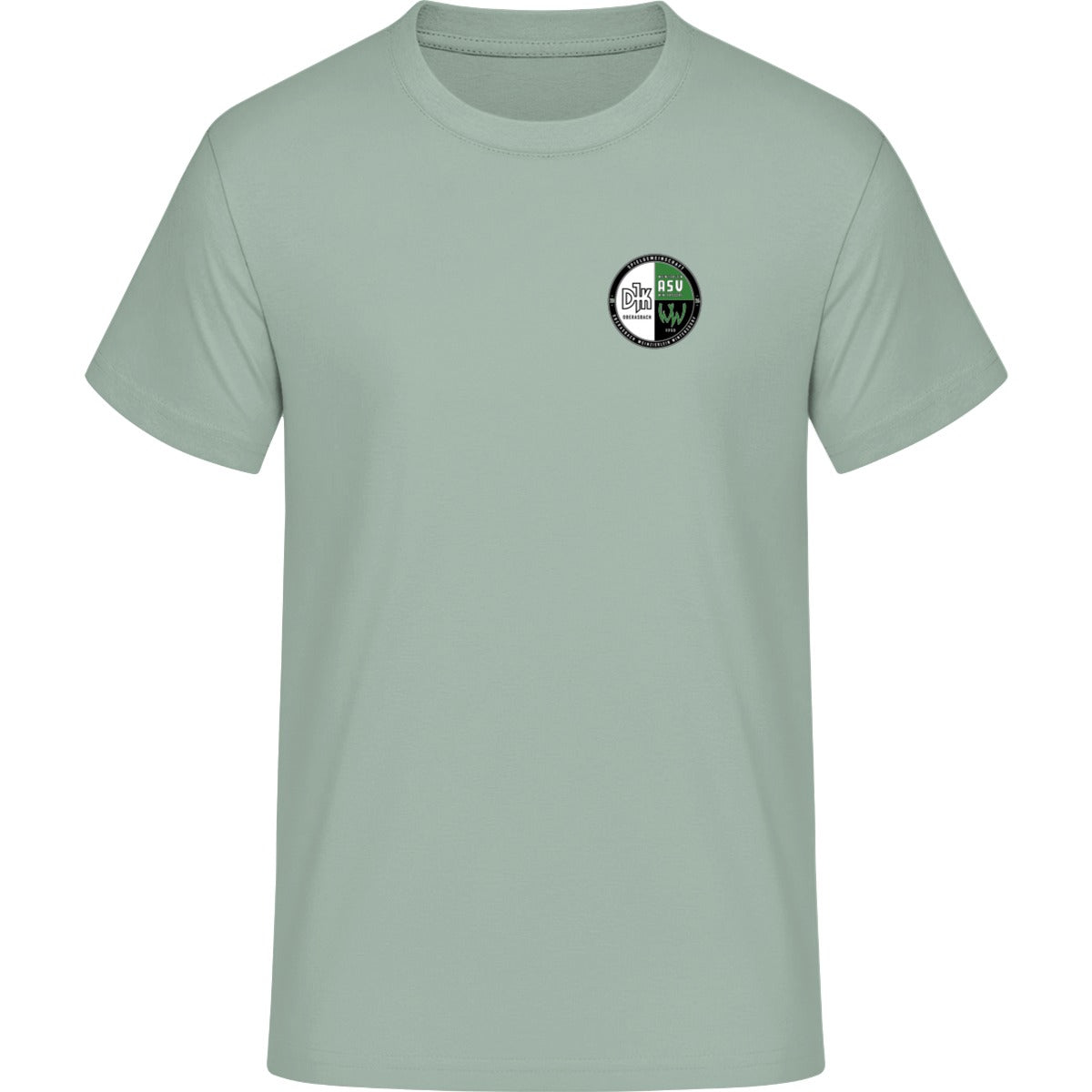 Schweres Unisex T-Shirt Sparker 2.0 STTU171 – Vereinslogo herzseitig Aloe Vorderseite