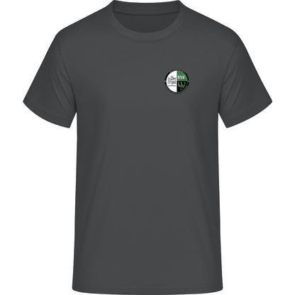 Schweres Unisex T-Shirt Sparker 2.0 STTU171 – Vereinslogo herzseitig Anthracite Vorderseite