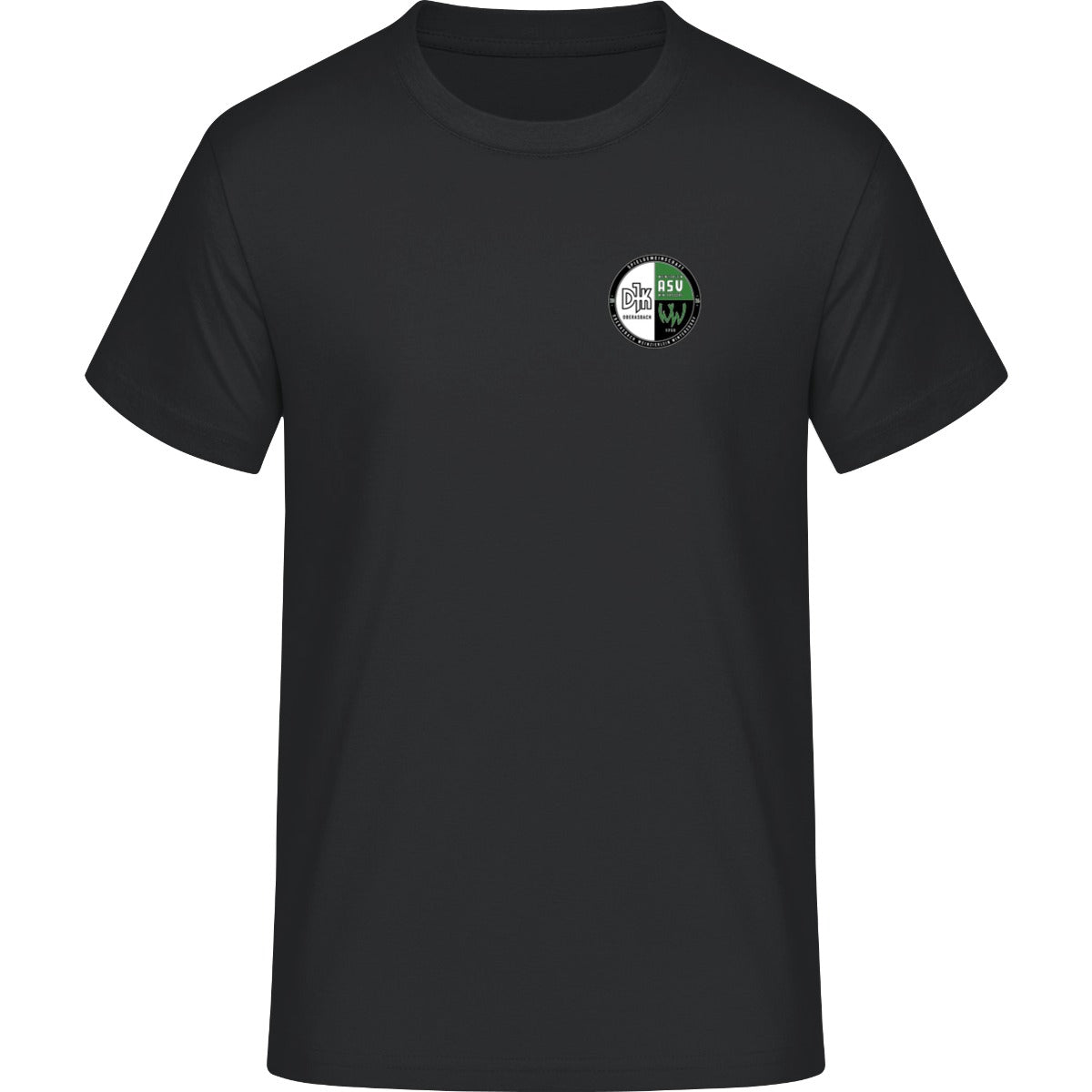 Schweres Unisex T-Shirt Sparker 2.0 STTU171 – Vereinslogo herzseitig Black Vorderseite