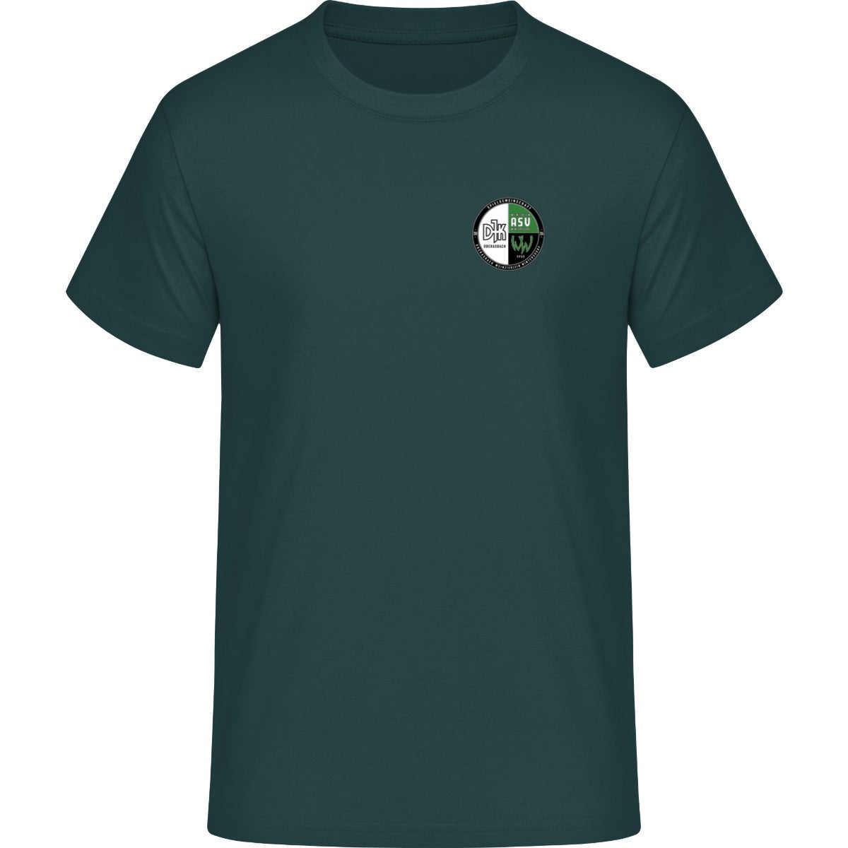 Schweres Unisex T-Shirt Sparker 2.0 STTU171 – Vereinslogo herzseitig Glazed Green Vorderseite