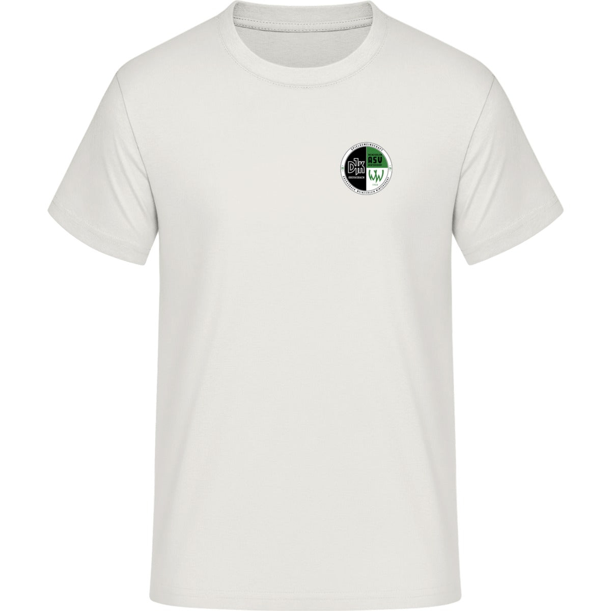 Schweres Unisex T-Shirt Sparker 2.0 STTU171 – Vereinslogo herzseitig Off White Vorderseite