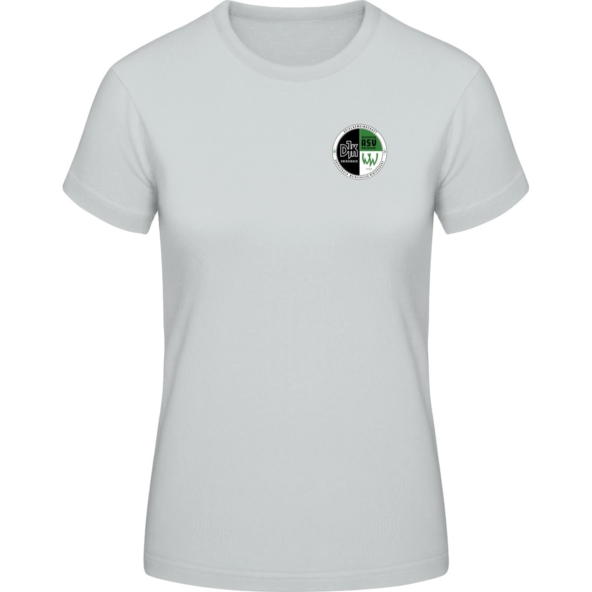 B&C #E190 T-Shirt Women – Vereinslogo herzseitig Pacific Grey Vorderseite