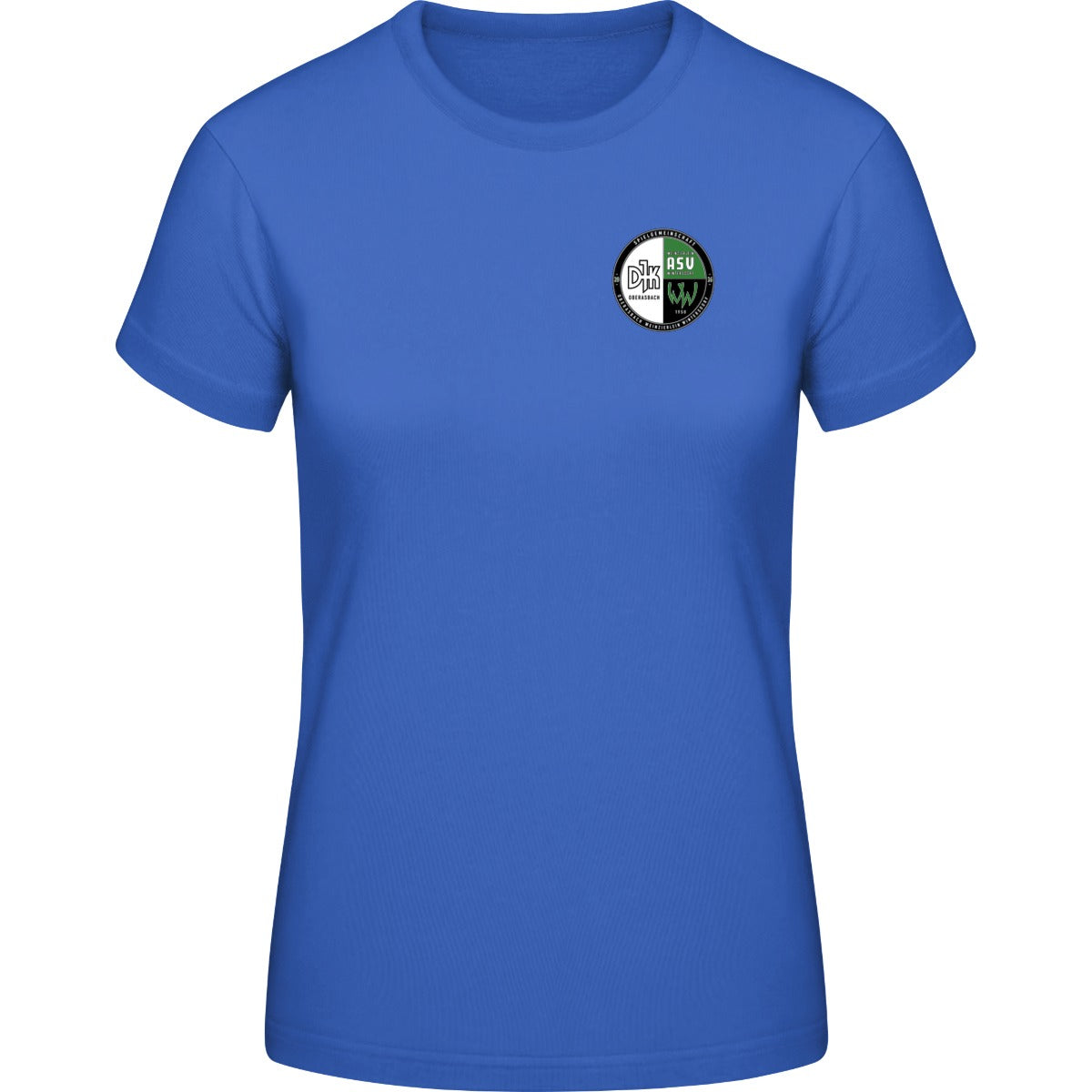 B&C #E190 T-Shirt Women – Vereinslogo herzseitig Royal Blue Vorderseite