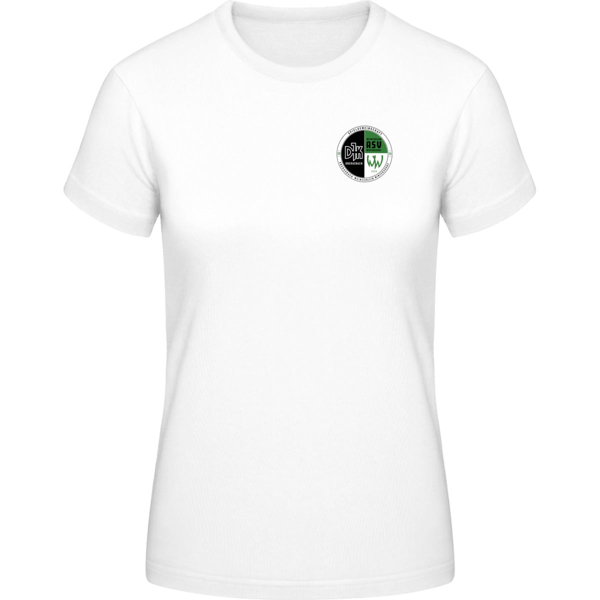 B&C #E190 T-Shirt Women – Vereinslogo herzseitig White Vorderseite