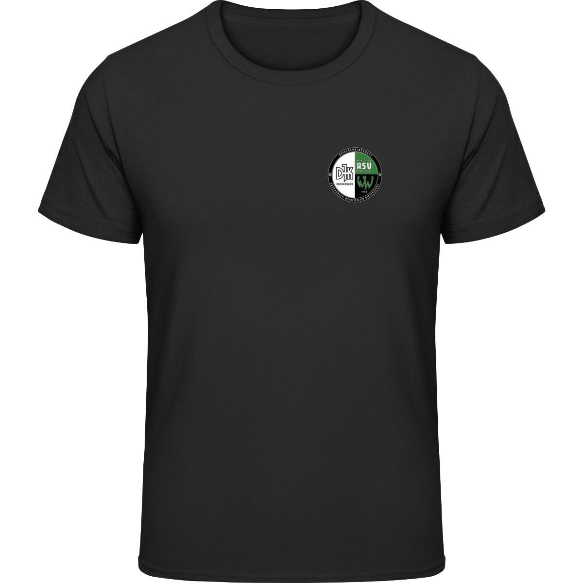 Gildan Softstyle T-Shirt Men – Vereinslogo herzseitig Black Vorderseite