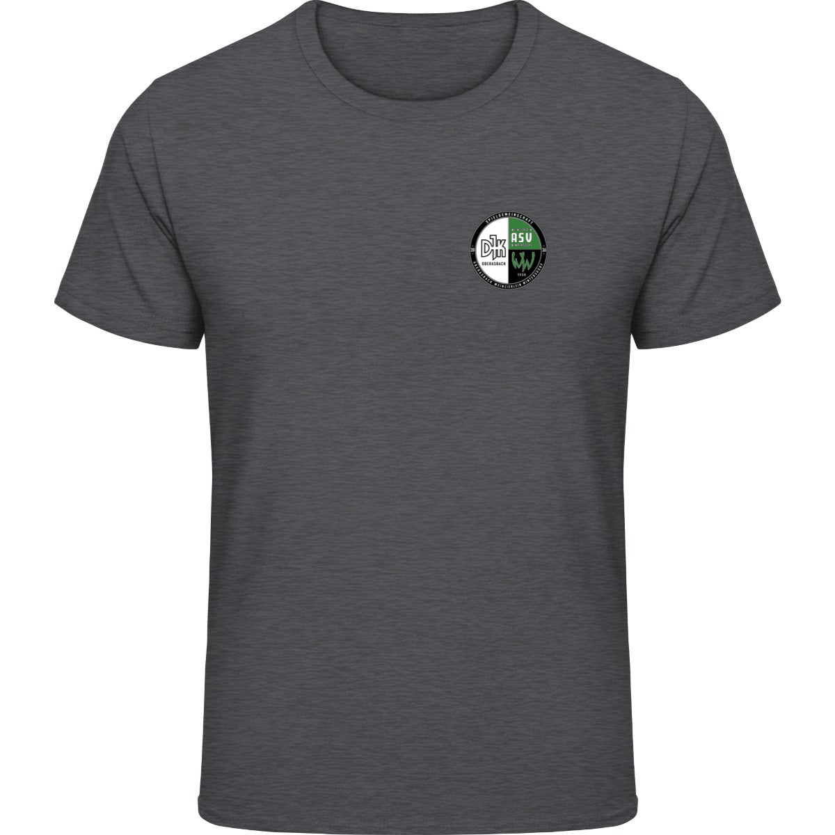 Gildan Softstyle T-Shirt Men – Vereinslogo herzseitig Dark Heather Vorderseite