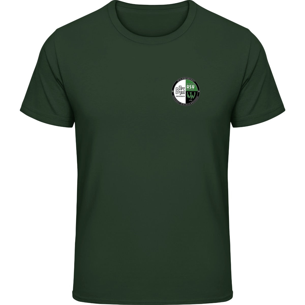 Gildan Softstyle T-Shirt Men – Vereinslogo herzseitig Forest Green Vorderseite