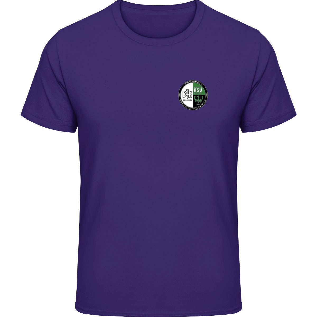 Gildan Softstyle T-Shirt Men – Vereinslogo herzseitig Purple Vorderseite