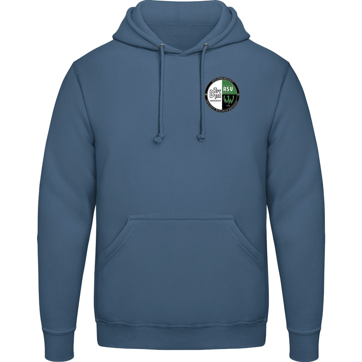 College Hoodie JH001 – Vereinslogo herzseitig Airforce Blue Vorderseite