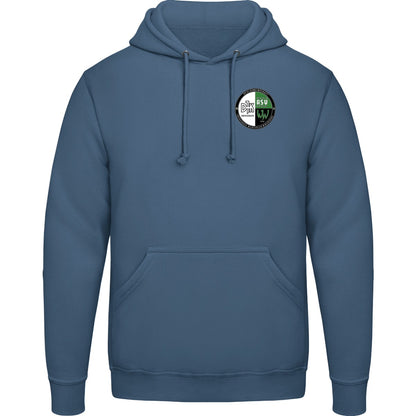 College Hoodie JH001 – Vereinslogo herzseitig Airforce Blue Vorderseite