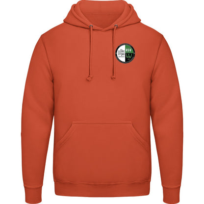 College Hoodie JH001 – Vereinslogo herzseitig Burnt Orange Vorderseite