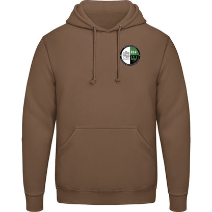 College Hoodie JH001 – Vereinslogo herzseitig Caramel Toffee Vorderseite
