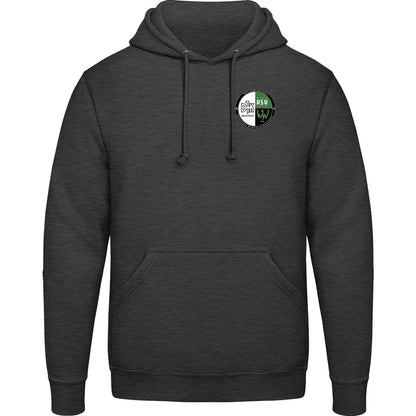 College Hoodie JH001 – Vereinslogo herzseitig Charcoal Vorderseite
