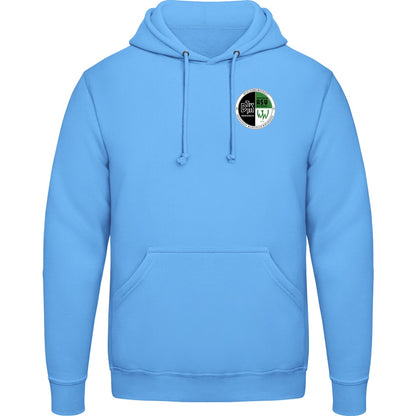 College Hoodie JH001 – Vereinslogo herzseitig Cornflower Blue Vorderseite