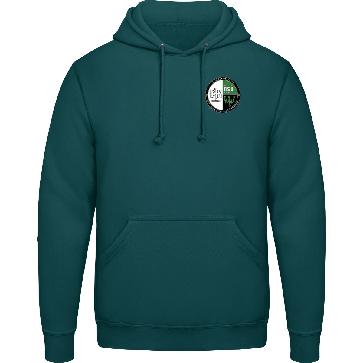 College Hoodie JH001 – Vereinslogo herzseitig Deep Sea Blue Vorderseite