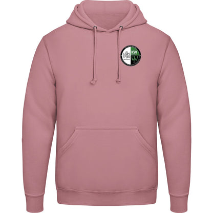 College Hoodie JH001 – Vereinslogo herzseitig Dusty Pink Vorderseite