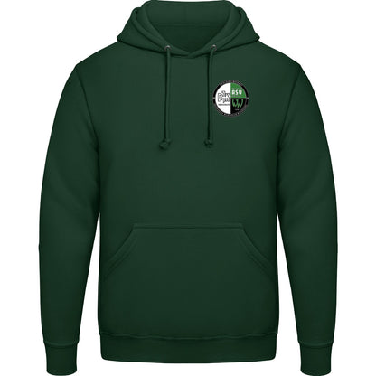 College Hoodie JH001 – Vereinslogo herzseitig Forest Green Vorderseite