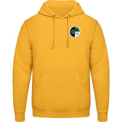 College Hoodie JH001 – Vereinslogo herzseitig Gold Vorderseite