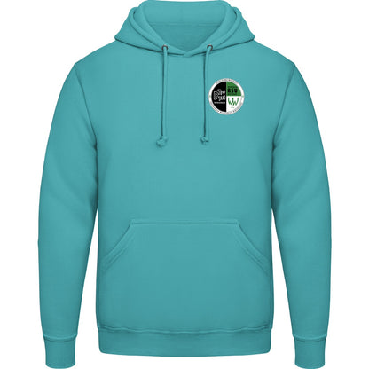 College Hoodie JH001 – Vereinslogo herzseitig Hawaiian Blue Vorderseite