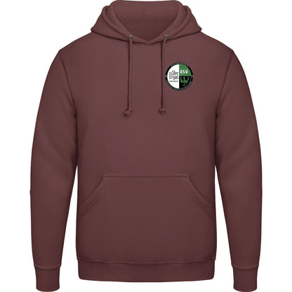 College Hoodie JH001 – Vereinslogo herzseitig Hot Chocolate Vorderseite