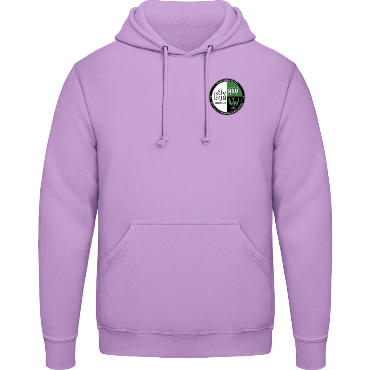 College Hoodie JH001 – Vereinslogo herzseitig Lavender Vorderseite