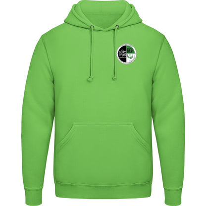 College Hoodie JH001 – Vereinslogo herzseitig Lime Green Vorderseite