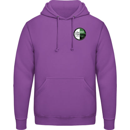 College Hoodie JH001 – Vereinslogo herzseitig Magenta Magic Vorderseite