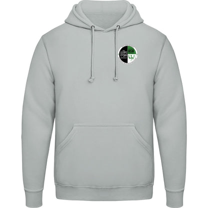 College Hoodie JH001 – Vereinslogo herzseitig Moondust Grey Vorderseite