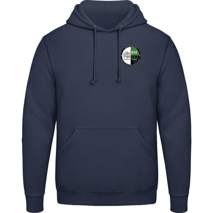College Hoodie JH001 – Vereinslogo herzseitig Navy Smoke Vorderseite