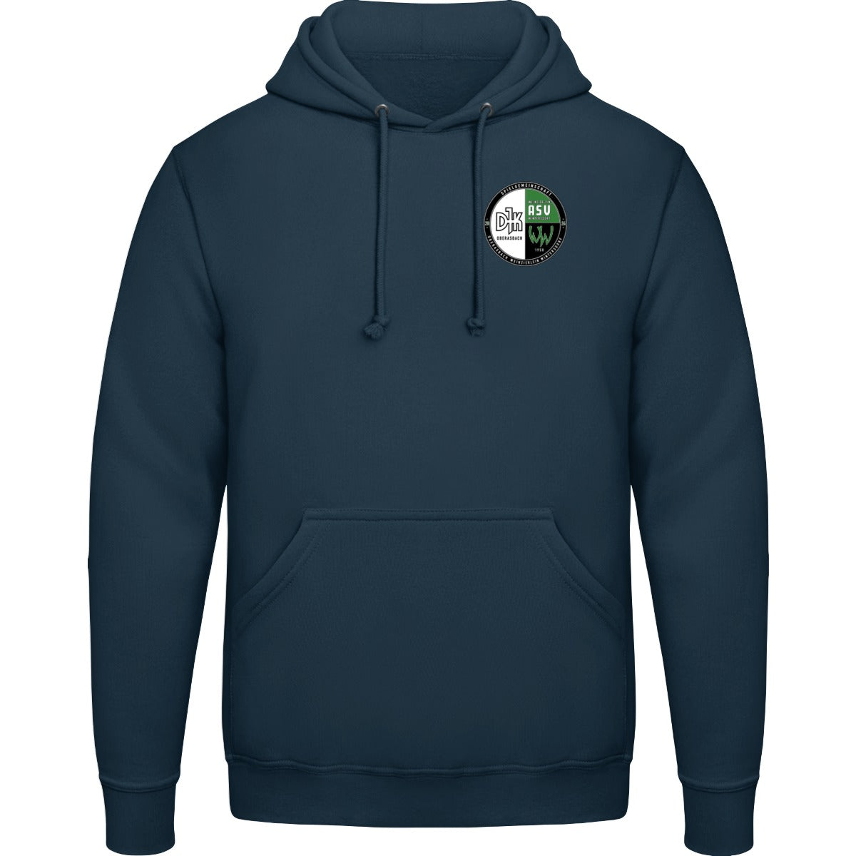 College Hoodie JH001 – Vereinslogo herzseitig New French Navy Vorderseite