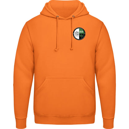 College Hoodie JH001 – Vereinslogo herzseitig Orange Crush Vorderseite