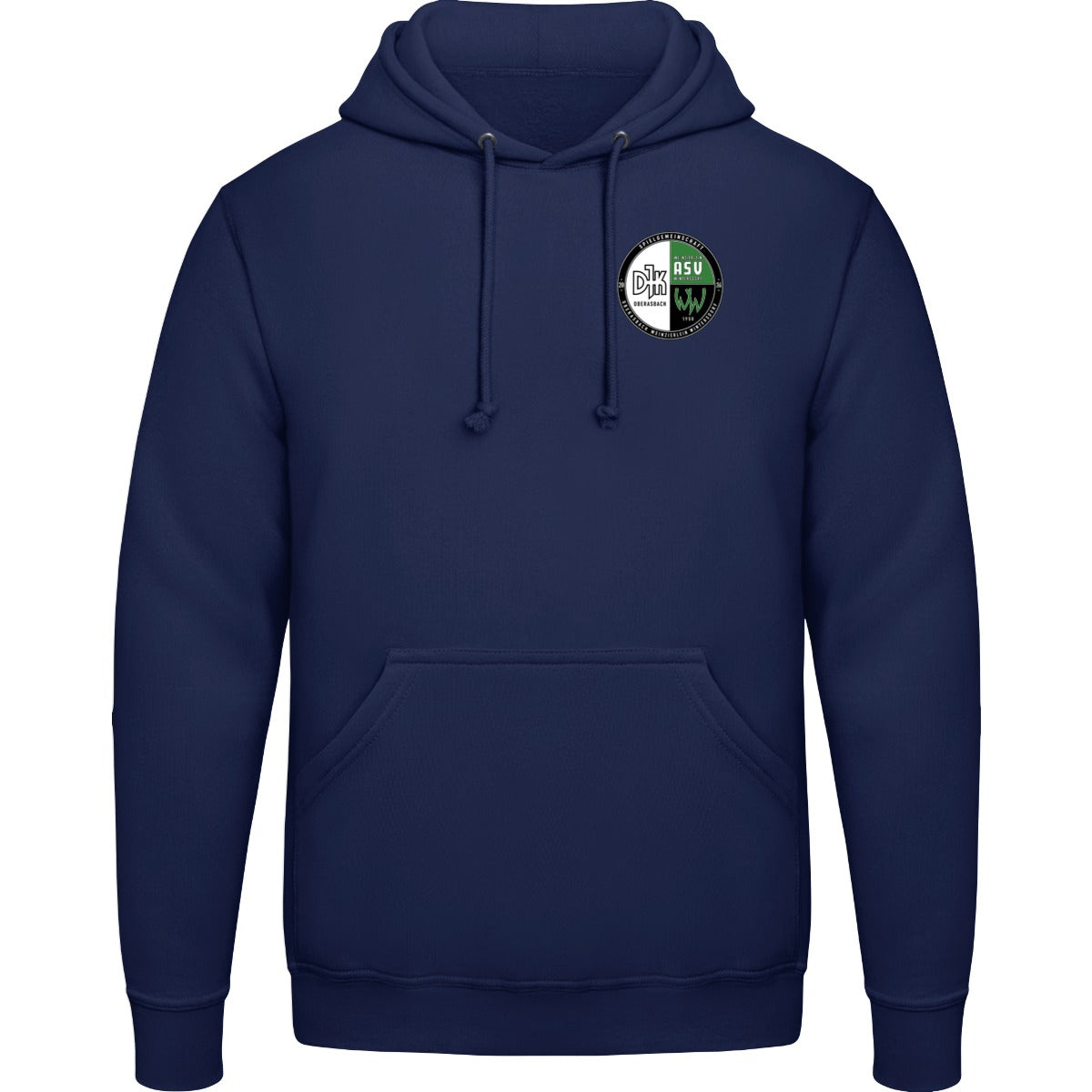 College Hoodie JH001 – Vereinslogo herzseitig Oxford Navy Vorderseite