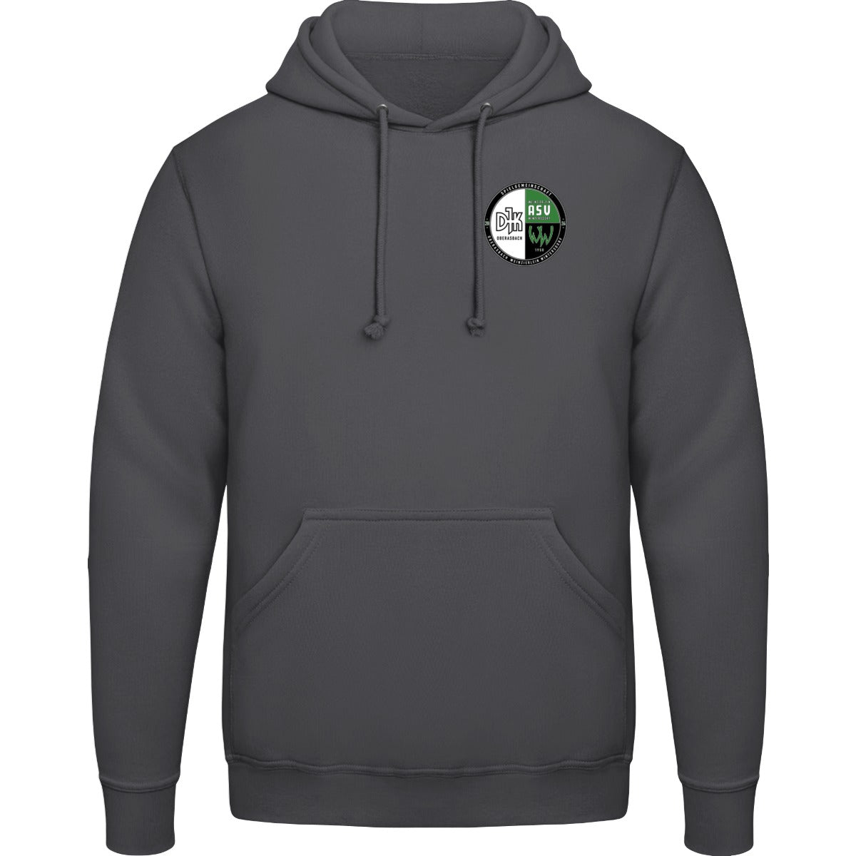 College Hoodie JH001 – Vereinslogo herzseitig Shark Grey Vorderseite
