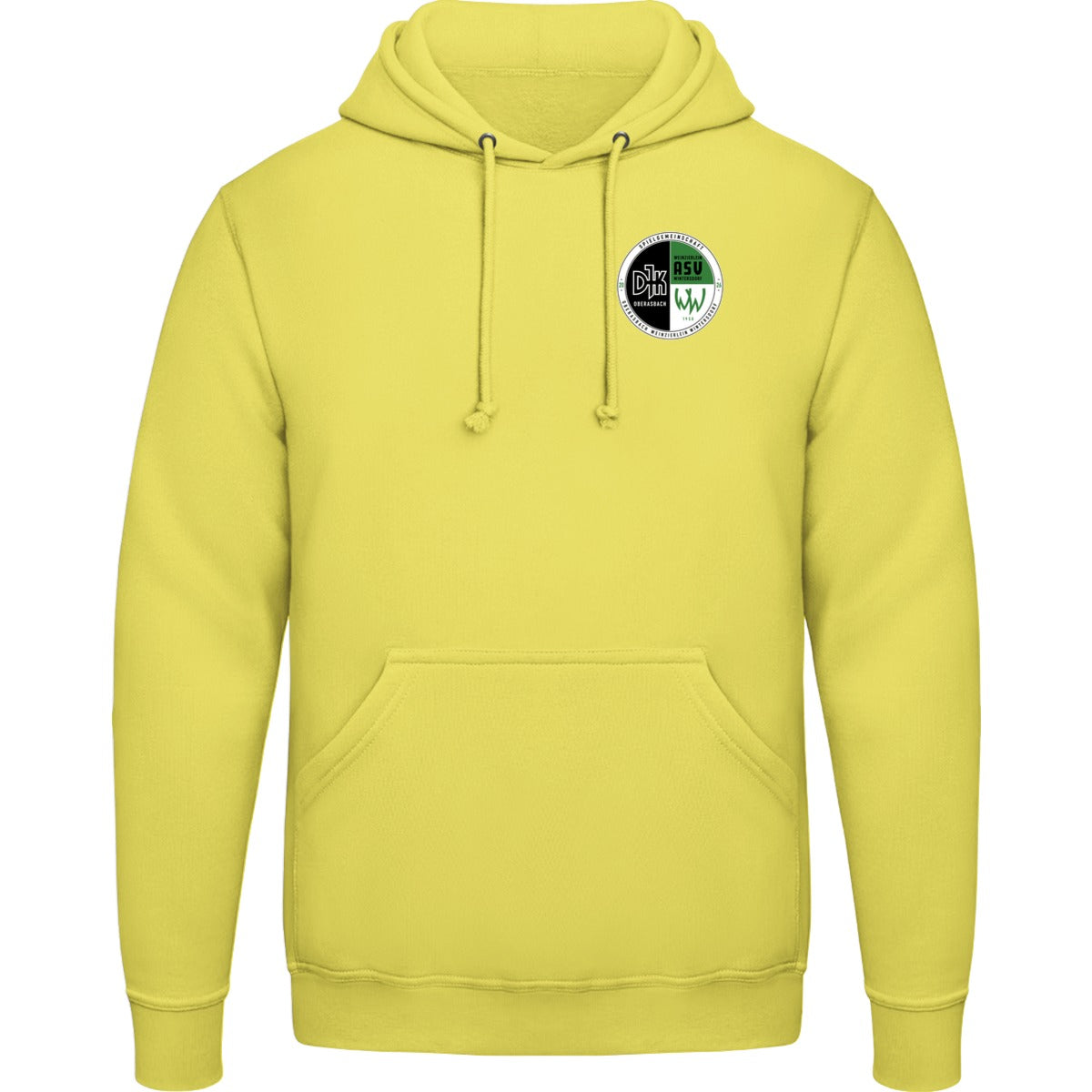 College Hoodie JH001 – Vereinslogo herzseitig Sherbet Lemon Vorderseite