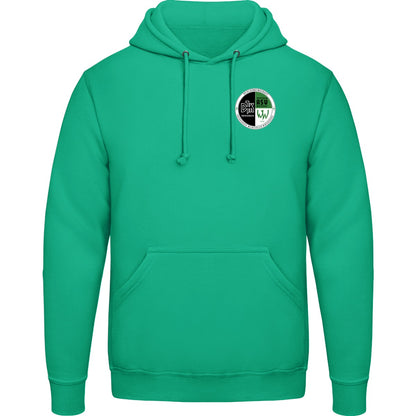 College Hoodie JH001 – Vereinslogo herzseitig Spring Green Vorderseite