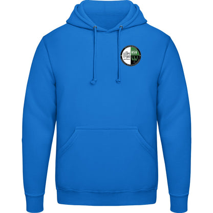 College Hoodie JH001 – Vereinslogo herzseitig Tropical Blue Vorderseite