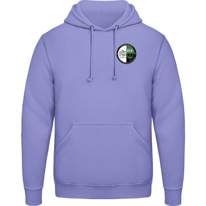 College Hoodie JH001 – Vereinslogo herzseitig True Violet Vorderseite