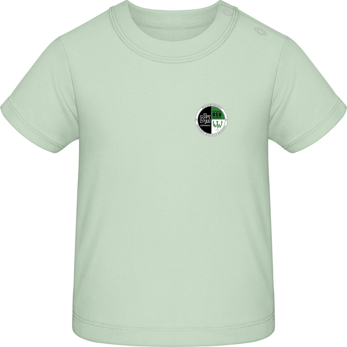 Baby T-Shirt BZ02 – Vereinslogo herzseitig Mint Vorderseite