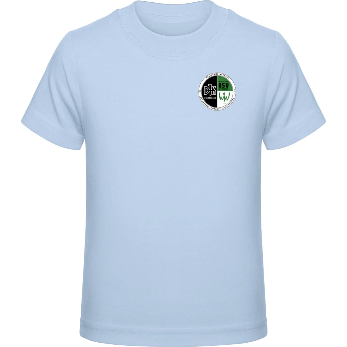 Kids Premium T-Shirt E399 – Vereinslogo herzseitig Baby Blue Vorderseite