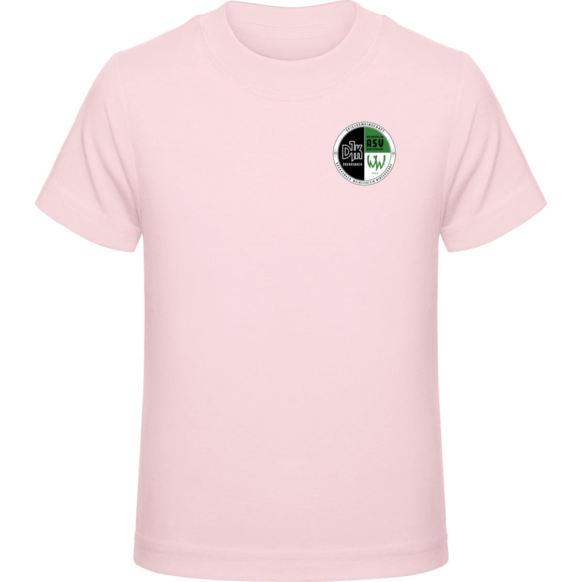 Kids Premium T-Shirt E399 – Vereinslogo herzseitig Chalk Pink Vorderseite