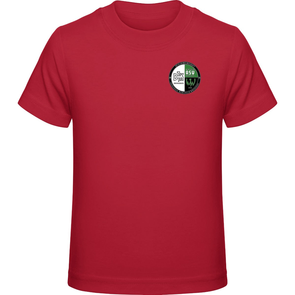Kids Premium T-Shirt E399 – Vereinslogo herzseitig Fire Red Vorderseite